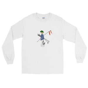 Open image in slideshow, FlagBag Caddie Man Long-Sleeve Shirt with Large Logo
