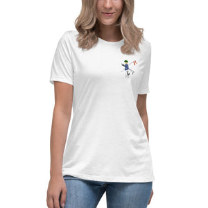 Open image in slideshow, FlagBag Golf Co. Women&#39;s Relaxed T-Shirt (Small Logo)
